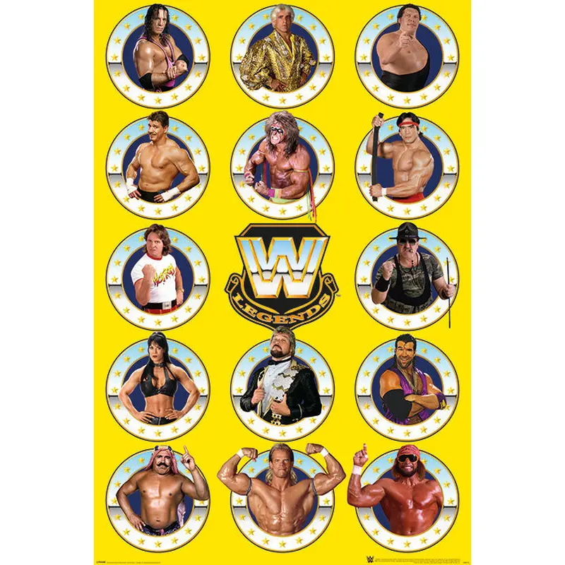 WWE Wrestling "14 Legends" Classic Superstars Poster - Pyramid International
