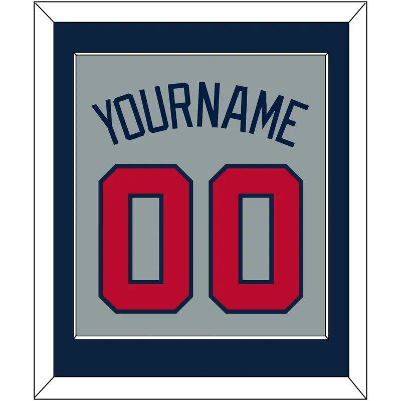 Atlanta Name & Number - Road Gray - Single Mat 3