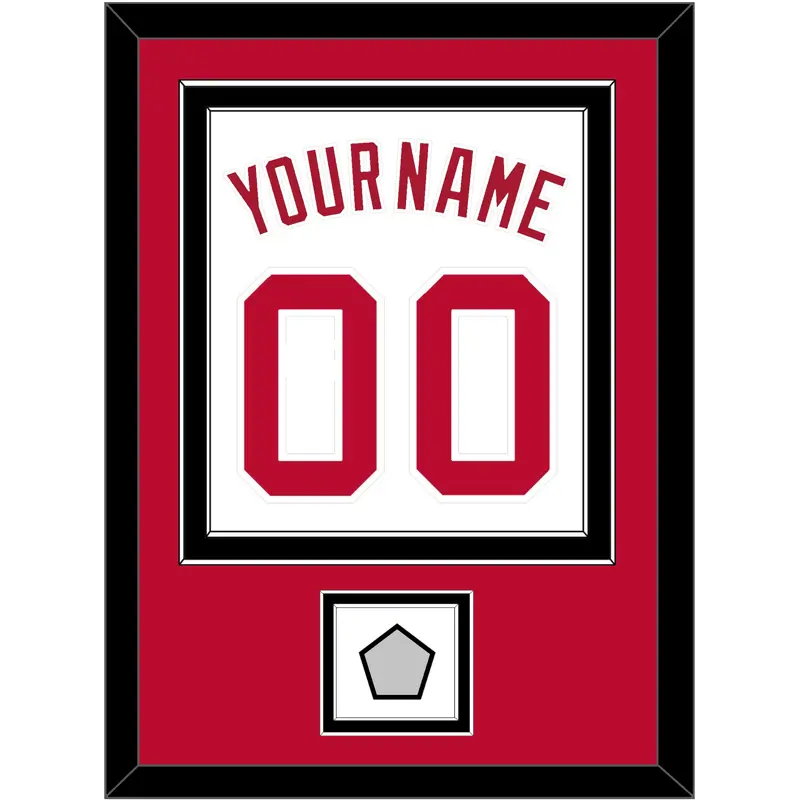 Cincinnati Name, Number & World Series Jersey Patch - Home White (1988-1992) - Double Mat 2