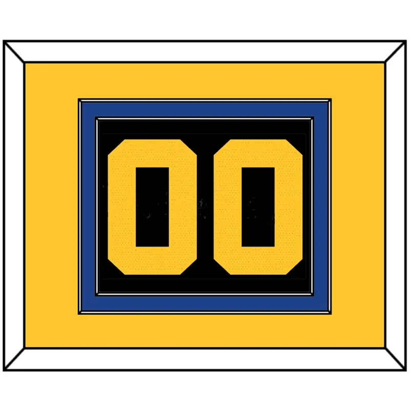 Golden State Number - Black City (2021-2022) - Double Mat 3