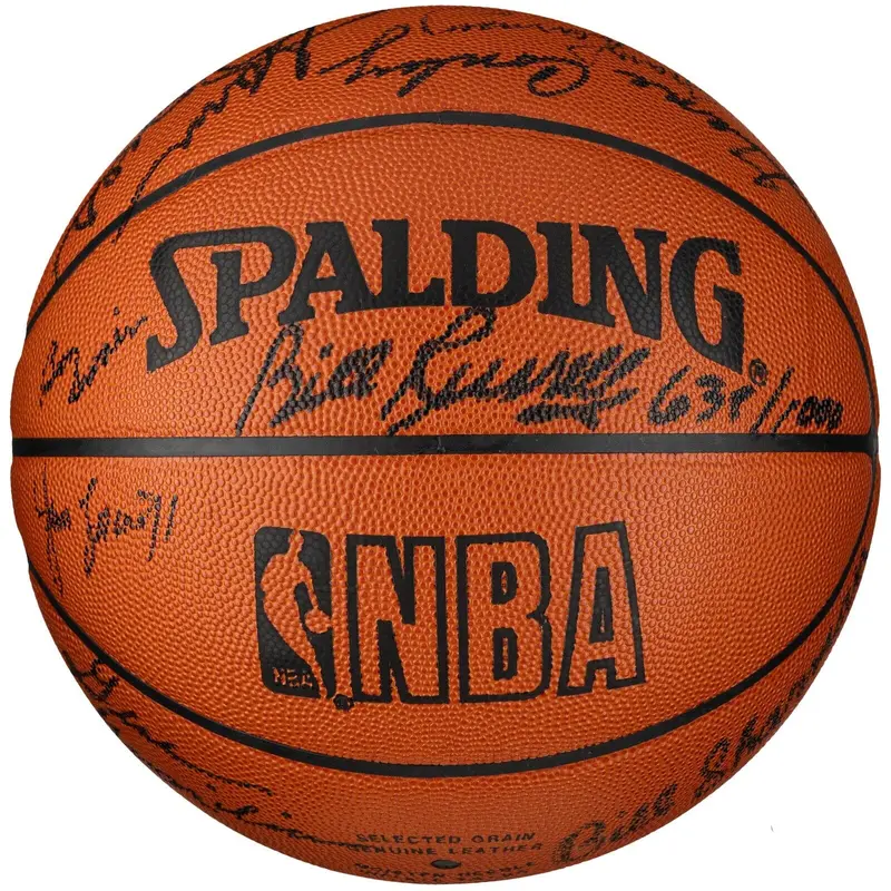 1959-60 Boston Celtics NBA Champs Team Signed Basketball PSA DNA & Beckett COA
