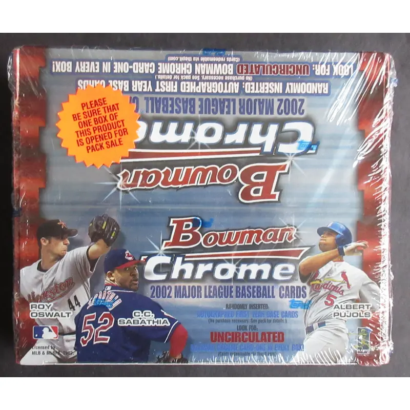 2002 Bowman Chrome Baseball Box (Retail) (24/3)
