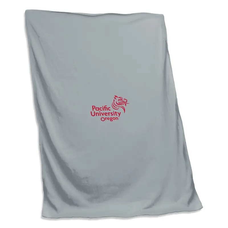 Pacific University Of Oregon Custom Screenprinted Sweatshirt Blanket