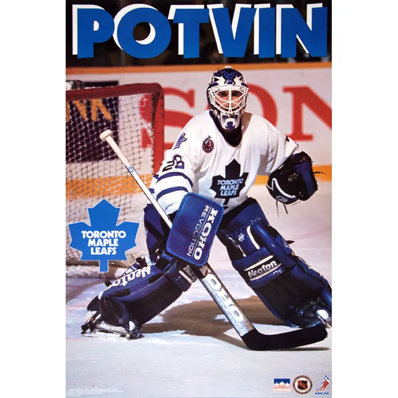 Felix Potvin "Action" Toronto Maple Leafs NHL Goalie Action Poster - Starline 1993