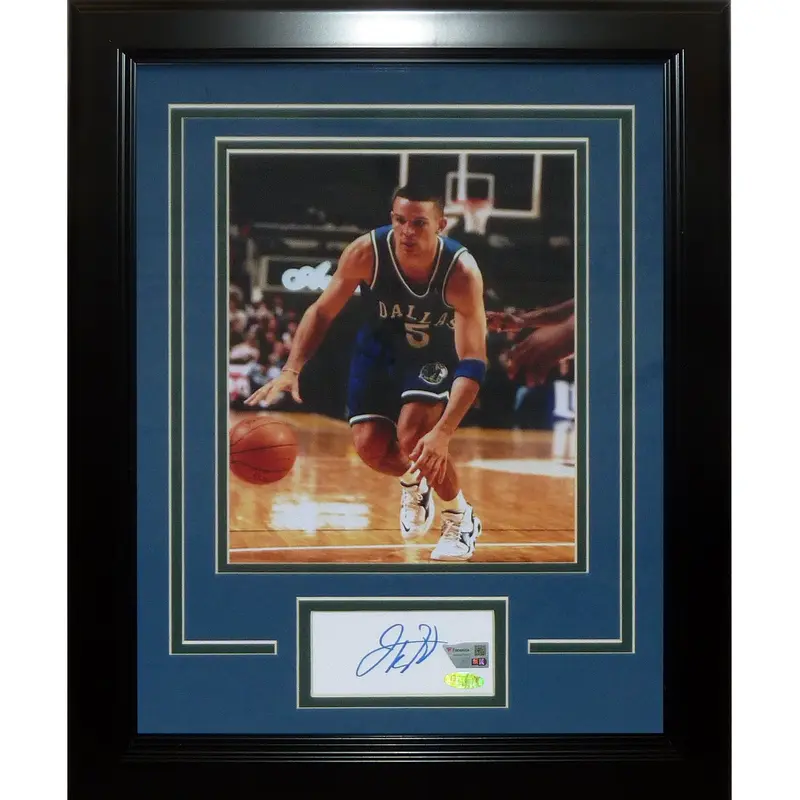 Jason Kidd Autographed Dallas Mavericks "Signature Series" Frame  - Fanatics