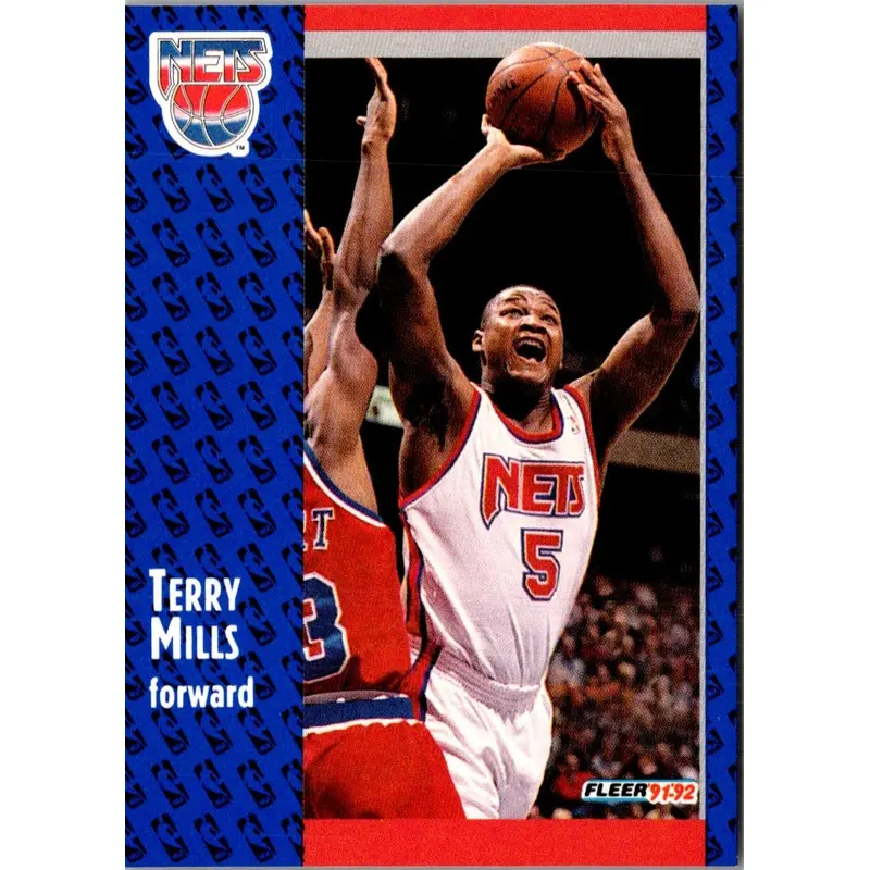 1991 Fleer Terry Mills #324 Rookie