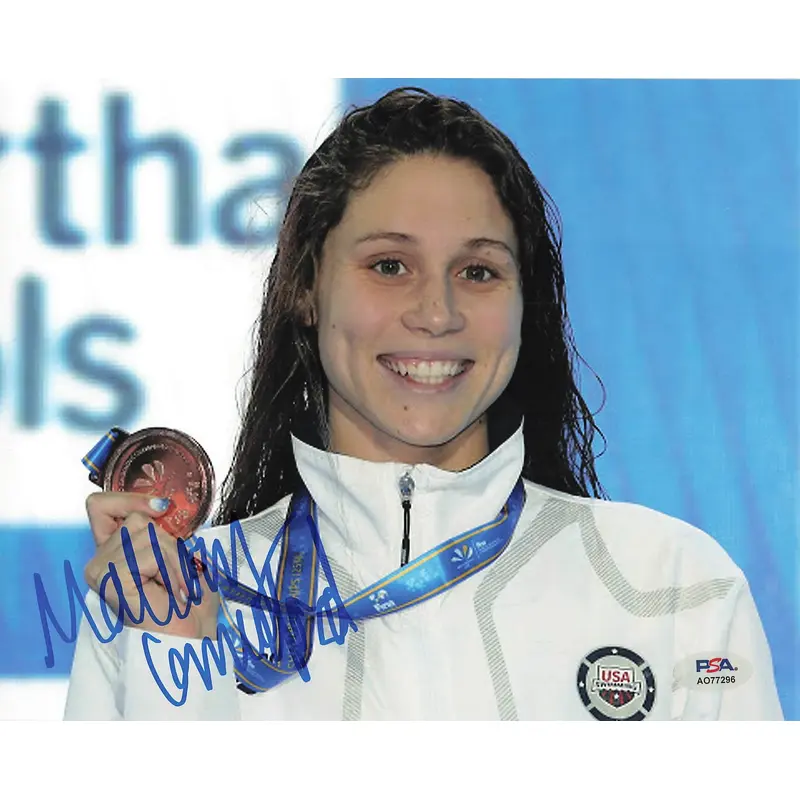 Mallory Comerford signed 8x10 photo PSA/DNA Autographed Swimming