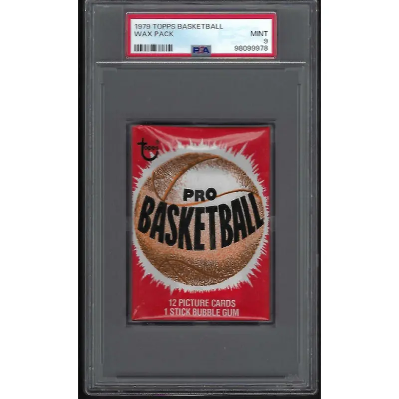 1979 1979/80 Topps Basketball Unopened Wax Pack PSA 9