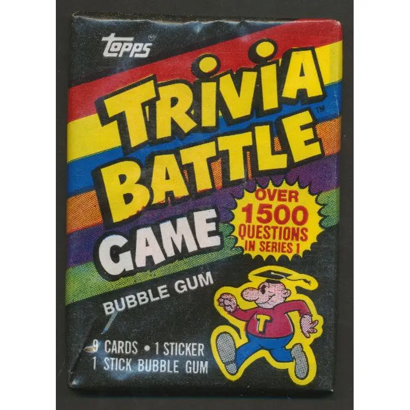 1984 Topps Trivia Battle Unopened Wax Pack