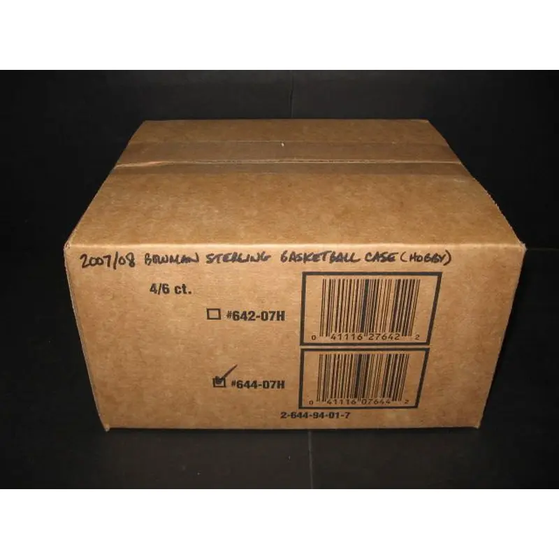 2007/08 Bowman Sterling Basketball Case (Hobby) (4 Box)
