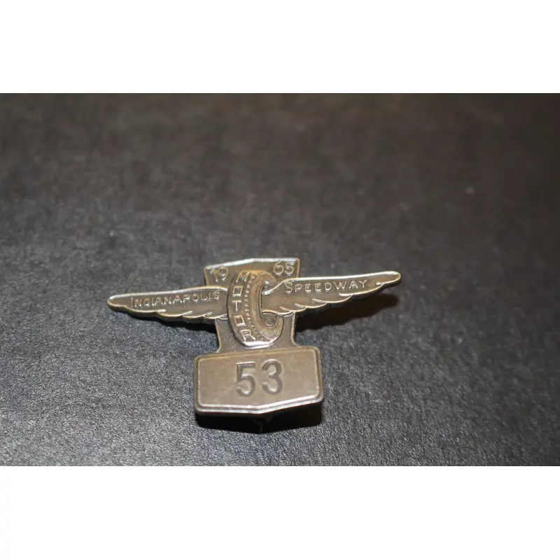 1965 Indy 500 Silver Pit Badge #53