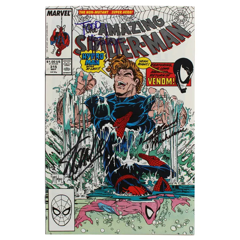 (3) Stan Lee, McFarlane & Michelinie Signed Amazing Spider-Man #315 Comic JSA