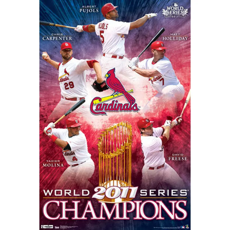 St. Louis Cardinals 2011 World Series Champions Commemorative Poster - Costacos Sports