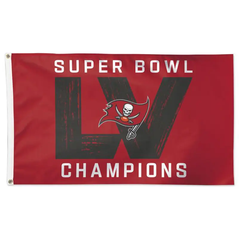Tampa Bay Buccaneers SUPER BOWL LV (2021) CHAMPIONS Deluxe-Edition 3'x5' FLAG - Wincraft
