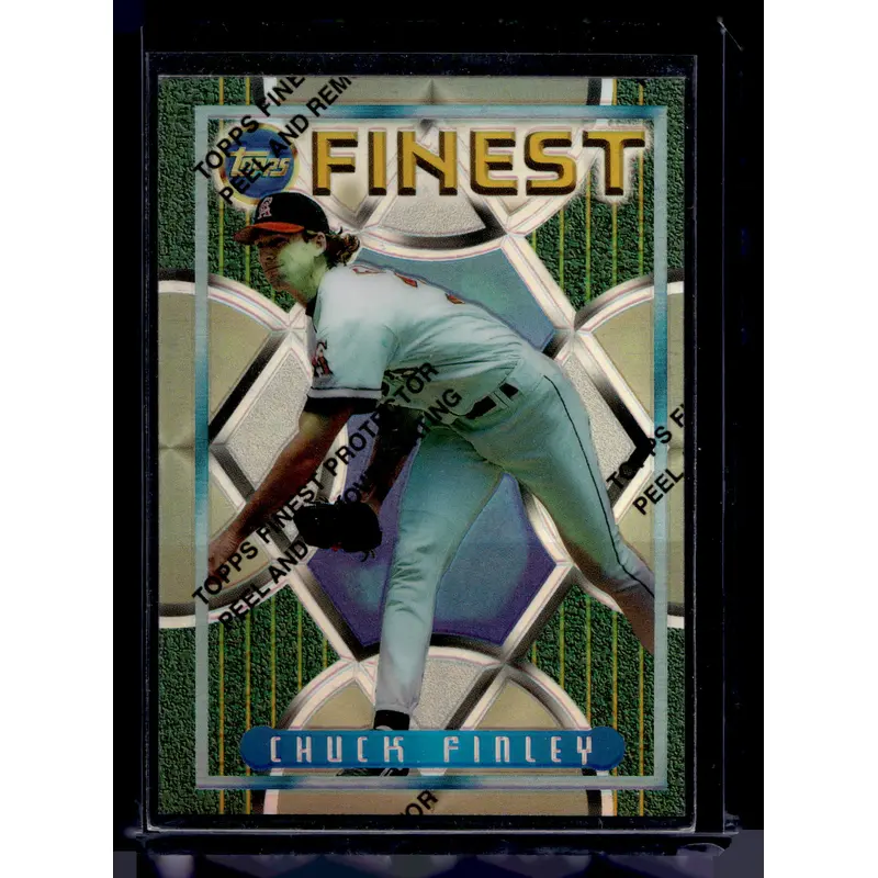 1995 Topps Finest - Refractor - Chuck Finley #87