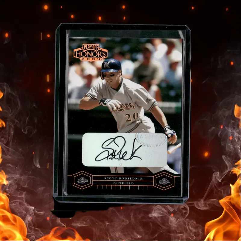 2004 Playoff Honors Signature Scott Podsednik Auto 017/100 #112