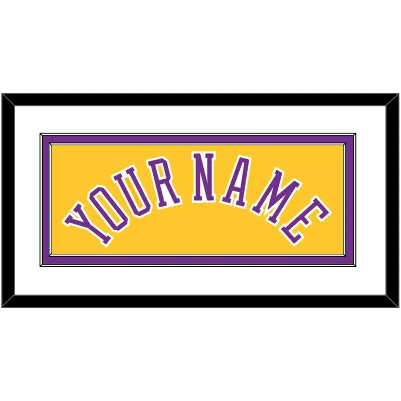 Los Angeles Name - Home Yellow (1978-1997) - Double Mat 1
