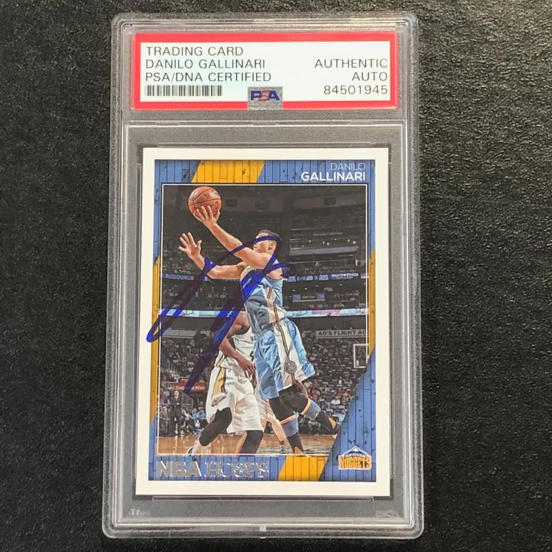 2016-17 NBA Hoops #91 Danilo Gallinari Signed AUTO PSA Slabbed Nuggets