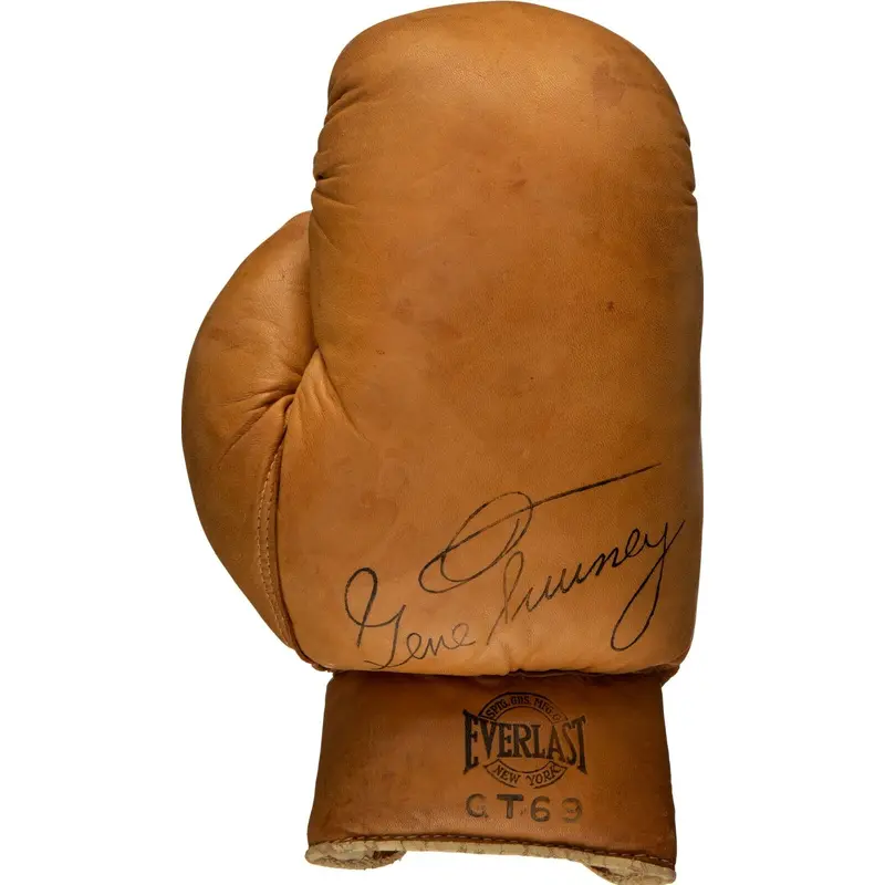 RARE 1950's Gene Tunney Signed Autographed Everlast Boxing Glove PSA DNA COA