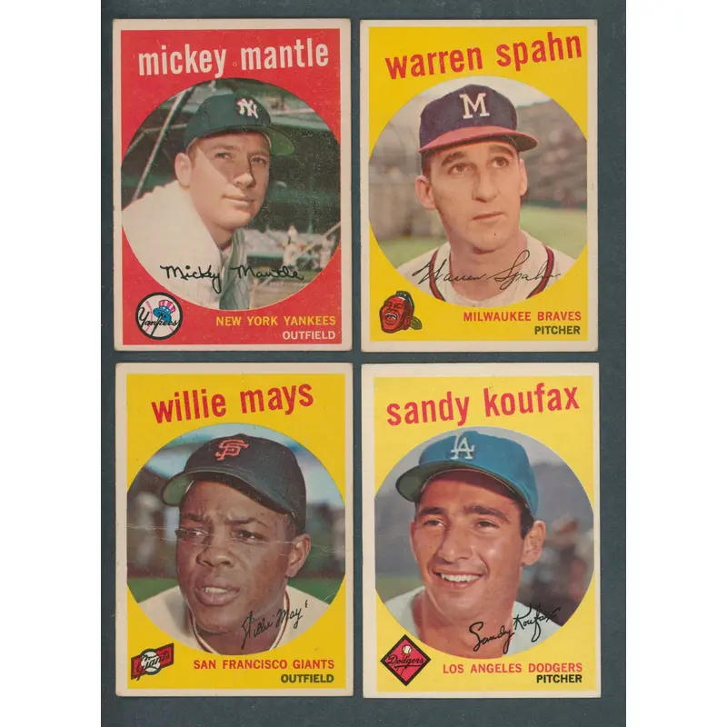 1959 Topps Baseball Near Set VG VG/EX (571/572) (23-502)
