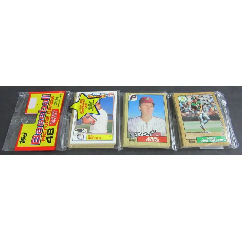 1987 Topps Baseball Unopened Rack Pack