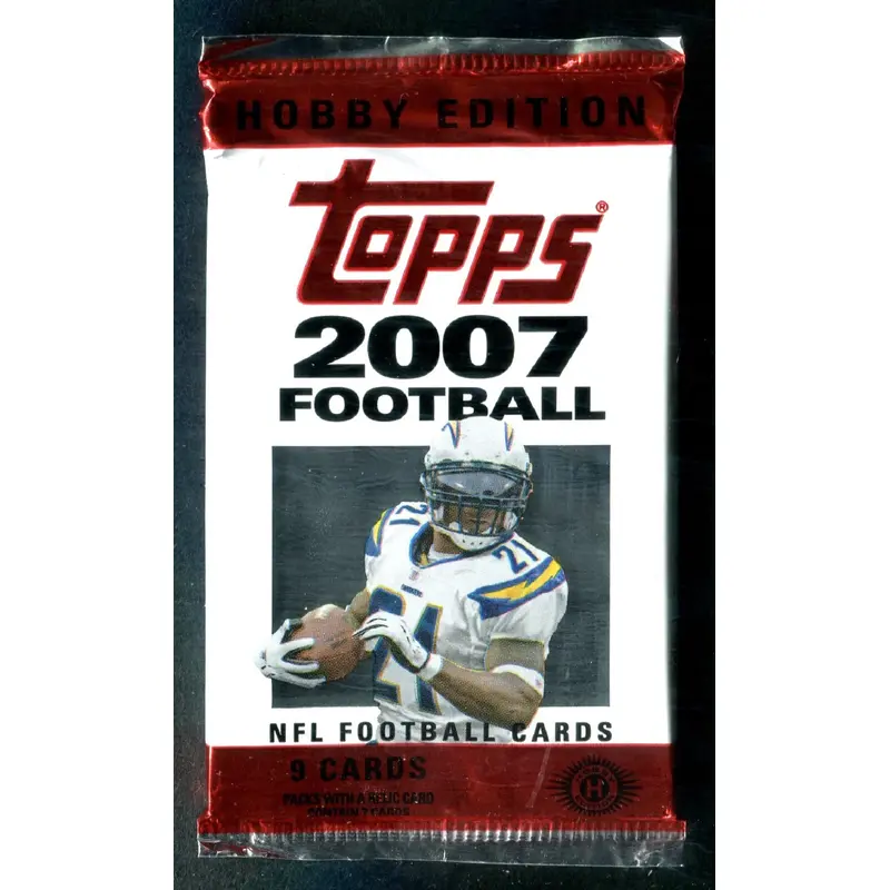 2007 Topps Football Unopened Pack (Hobby) (9)