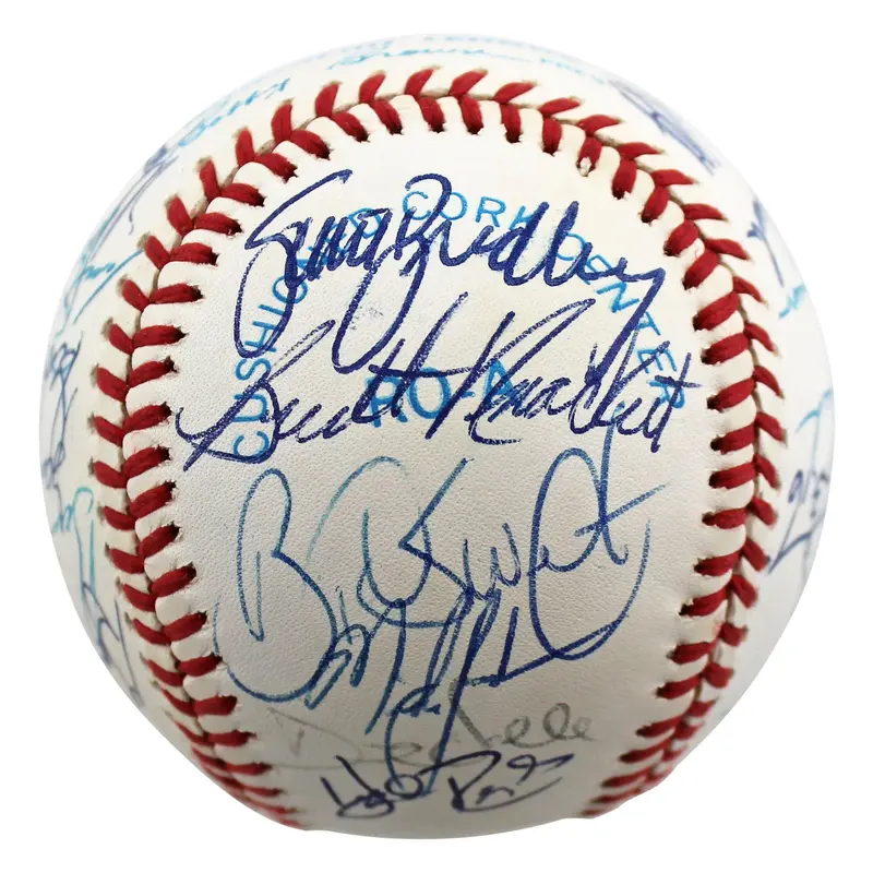 1990 Mariners (25) Griffey Jr., Reynolds, Kuntz Signed Oal Baseball BAS #AC01910