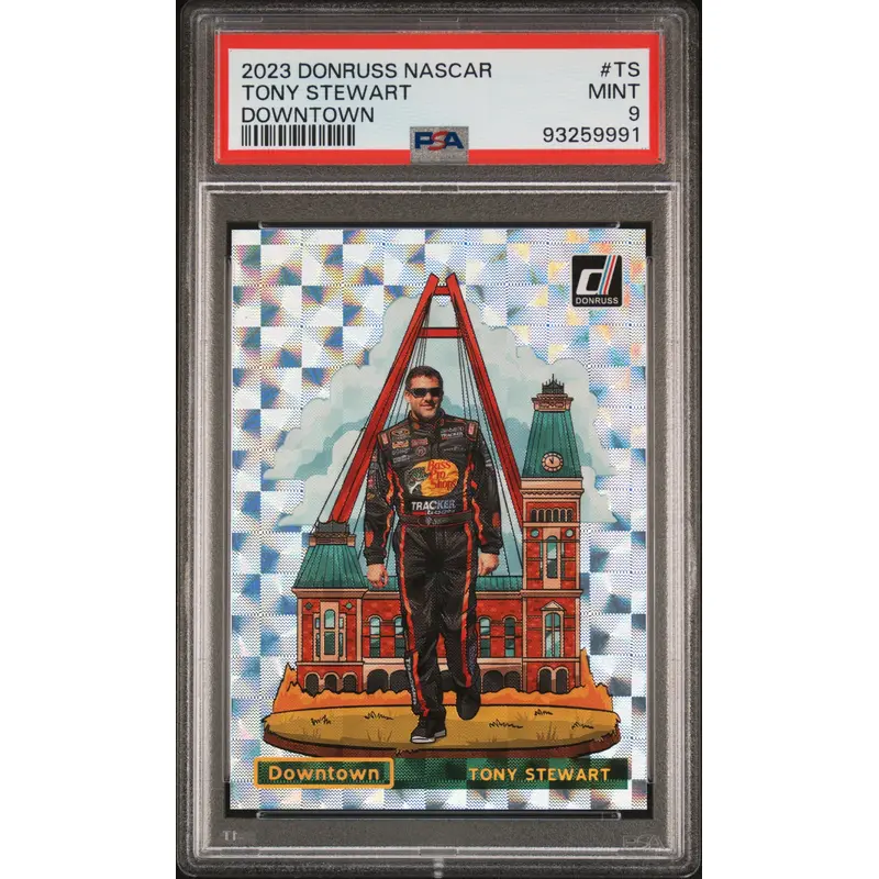 Tony Stewart 2023 Donruss NASCAR Downtown PSA 9 Mint