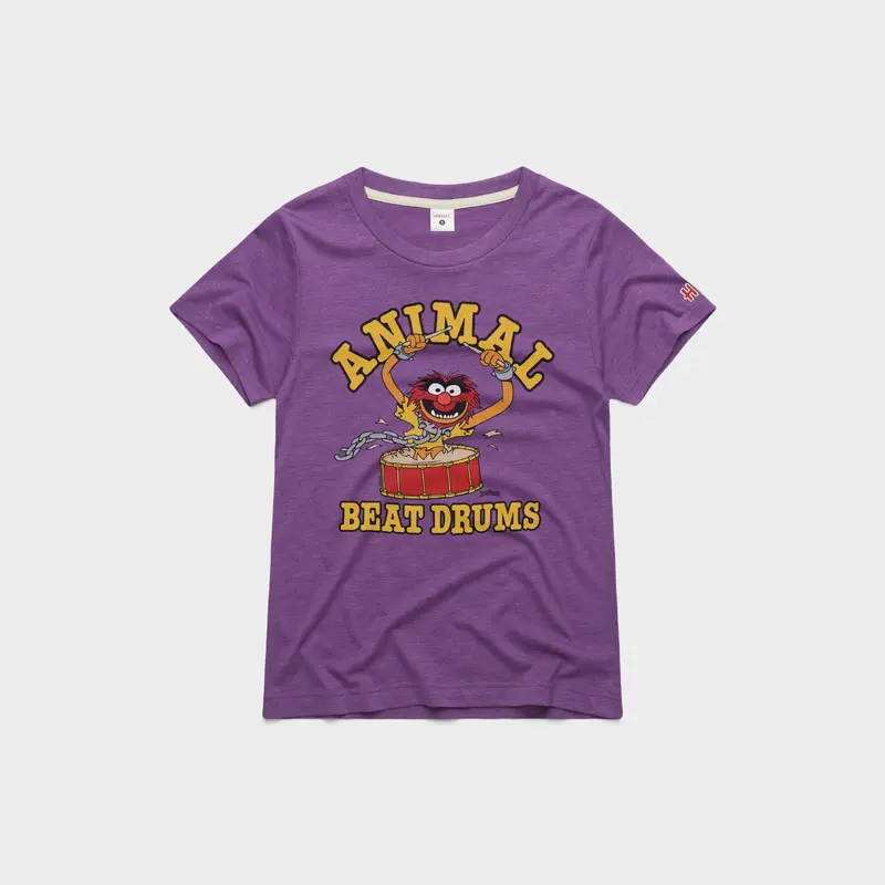 Women's Muppets Animal Beat Drums T-Shirt