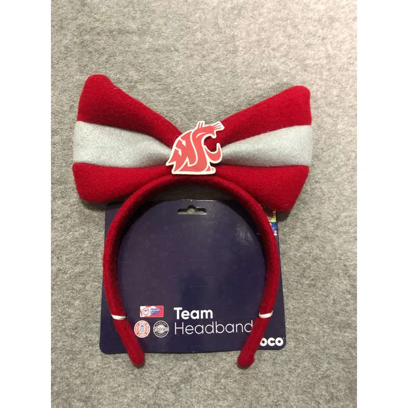 WSU Cougars Team Headband Bow