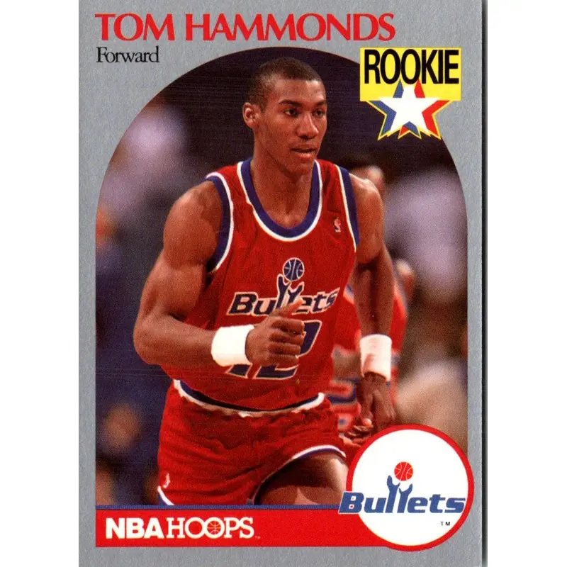 1990 Hoops Team Night Washington Bullets Tom Hammonds #NNO