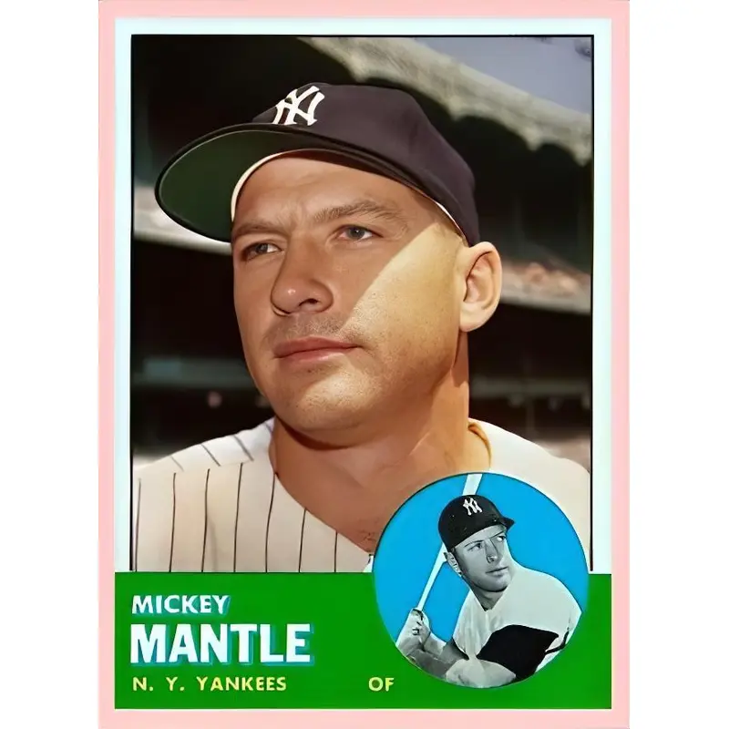 Mickey Mantle 1963 Topps Reproduction Card - 4353
