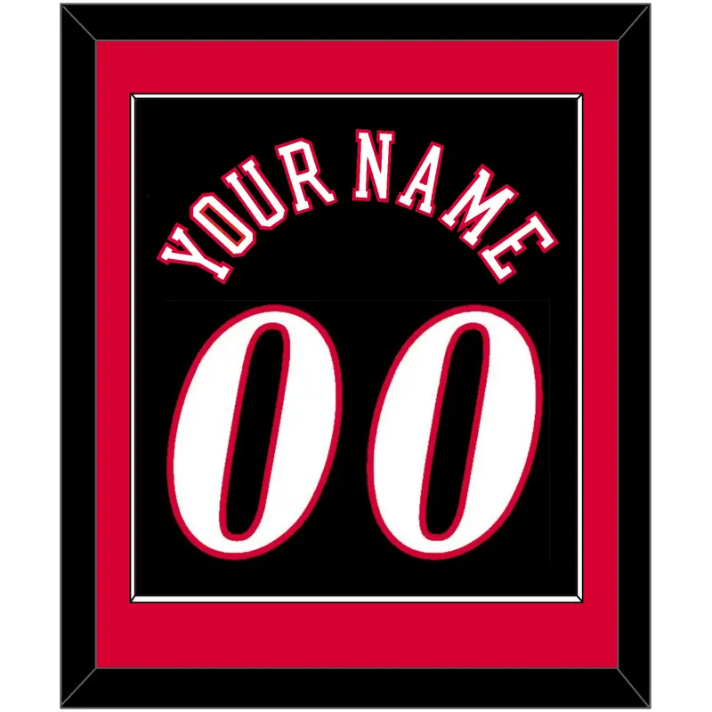 Philadelphia Name & Number - Road Black (1997-2009) - Single Mat 2