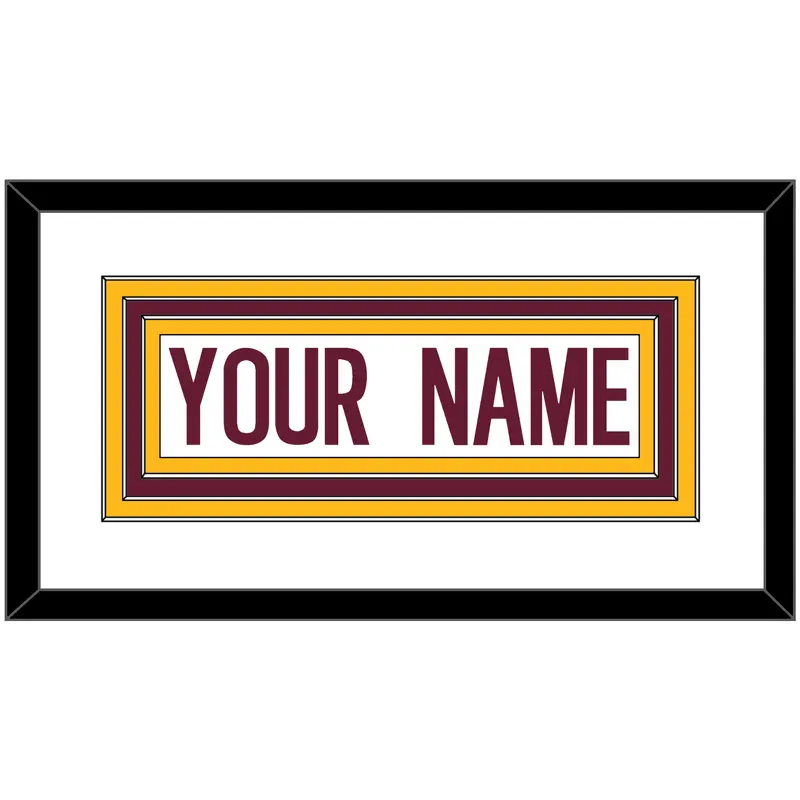 Washington Nameplate - Road White - Triple Mat 3