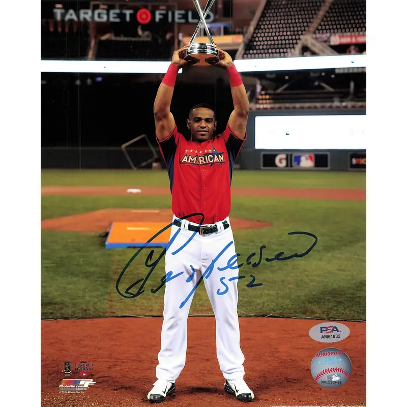 YOENIS CESPEDES signed 8x10 photo PSA/DNA New York Mets Autographed