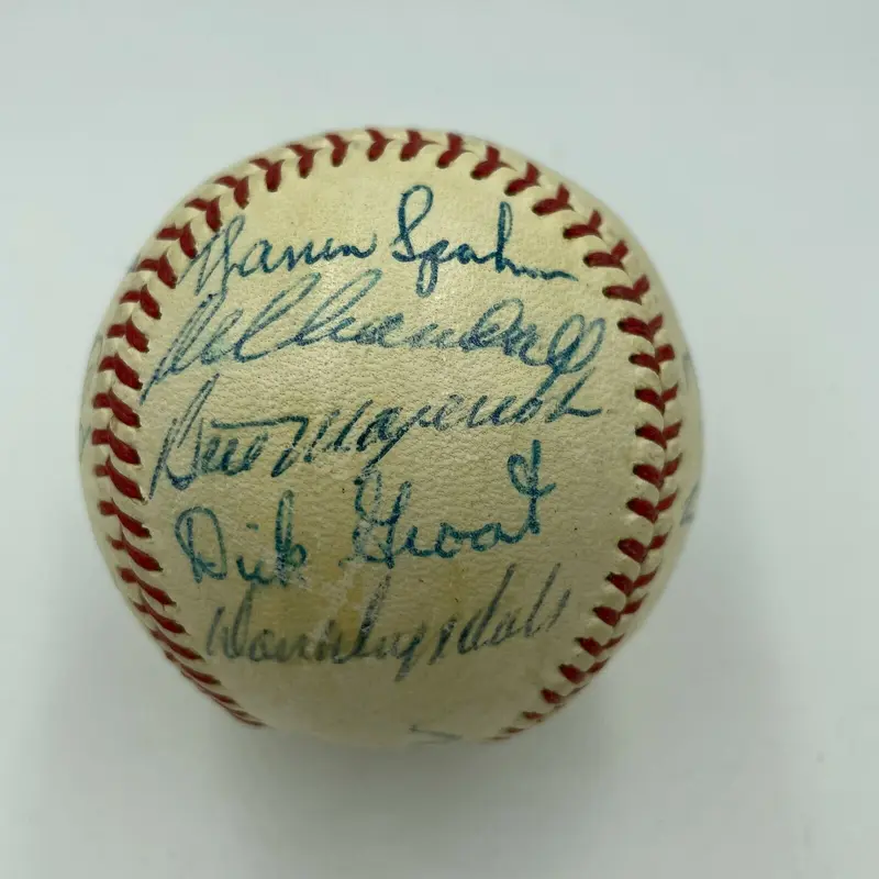 1962 All Star Game Signed Baseball Sandy Koufax Bob Gibson Ernie Banks JSA COA