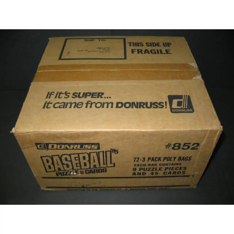 1985 Donruss Baseball Rack Pack Case