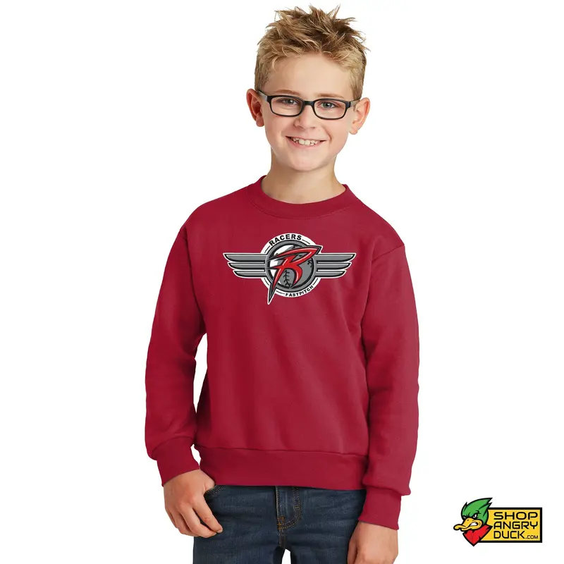 Akron Racers Circle Logo Youth Crewneck Sweatshirt