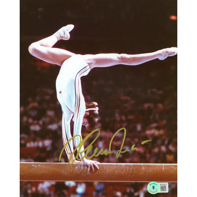 Nadia Comneci Authentic Signed 8x10 Photo Autographed BAS #BF06377