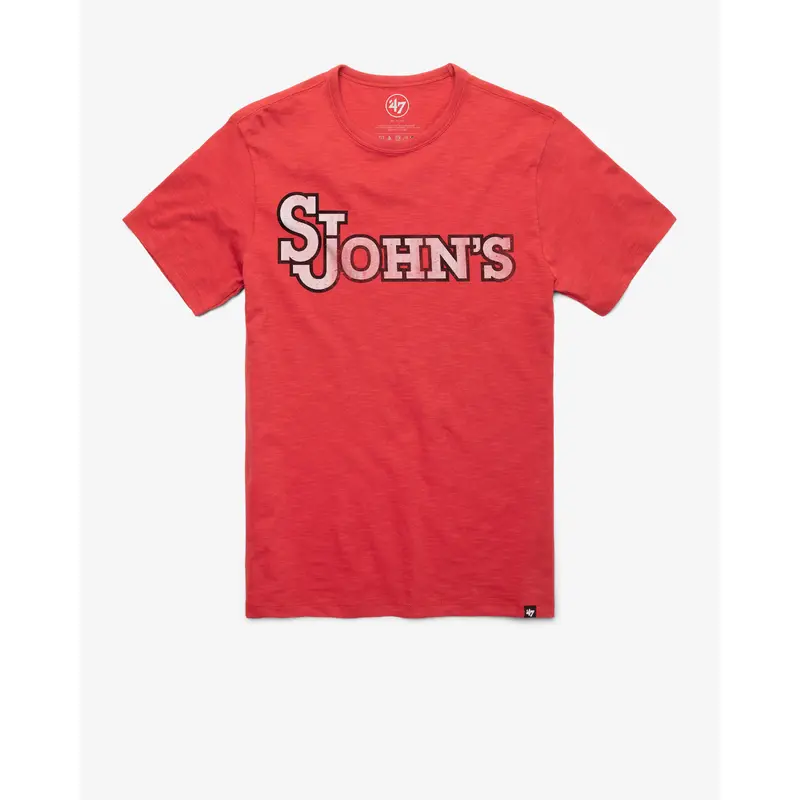 ST. JOHNS RED STORM GRIT WORDMARK '47 SCRUM TEE