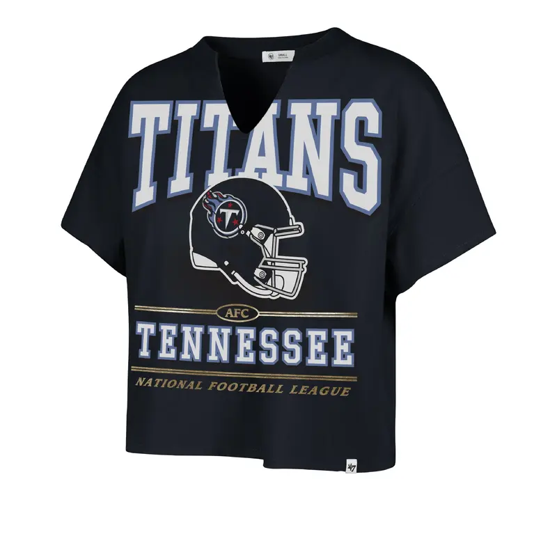 TENNESSEE TITANS ELATION '47 OVERSIZED NOTCH NECK TEE WOMENS