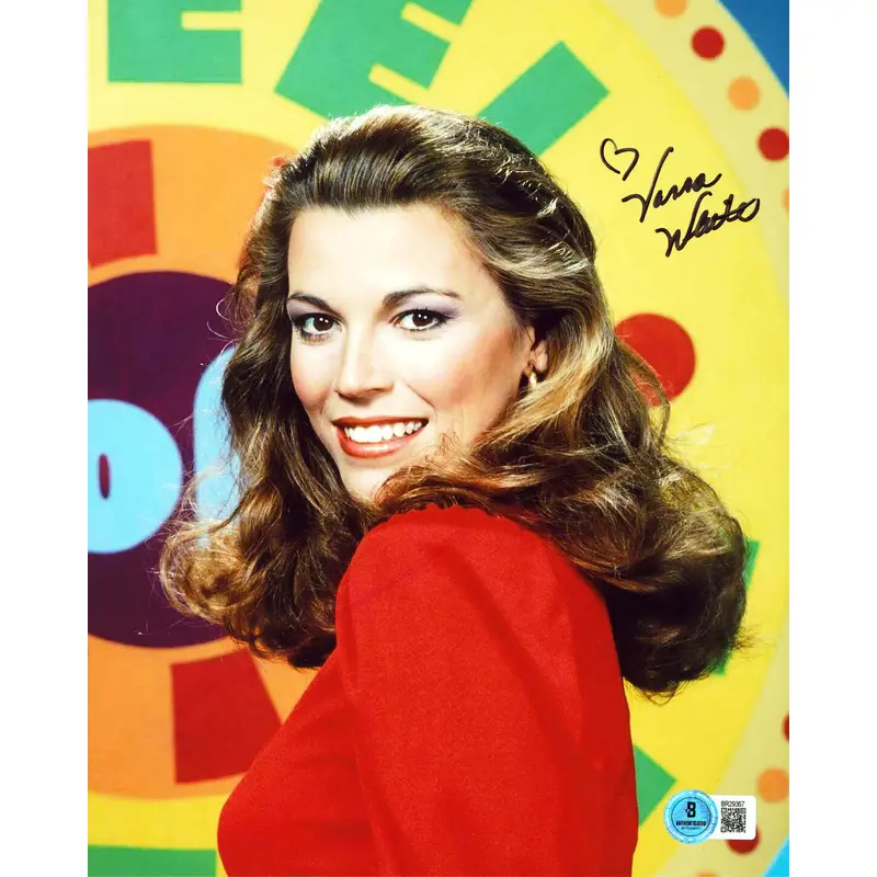 Vanna White Wheel of Fortune Authentic Signed 8x10 Vertical Photo BAS #BR29367