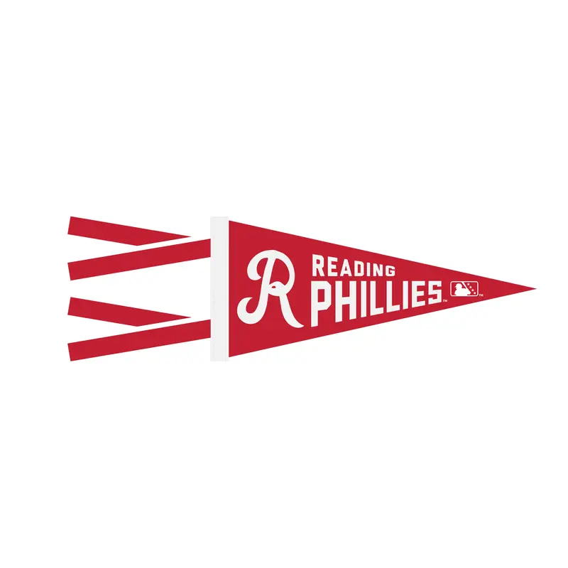 Oxford Pennant Retro Logo Reading Phillies 4x9 Pennant