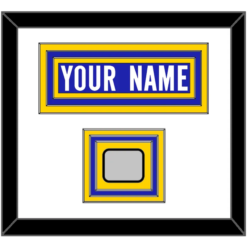 Los Angeles Nameplate & 2X Super Bowl Champions Patch - Home Blue - Triple Mat 1