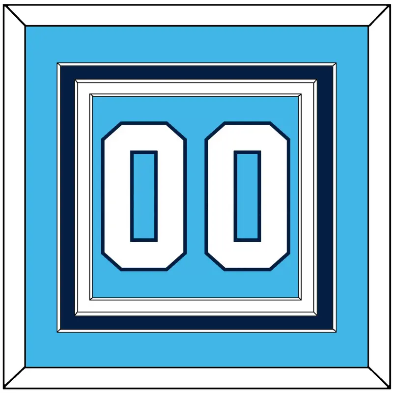 Pittsburgh Number (Back) - Road Powder Blue (1970-1972) - Triple Mat 2