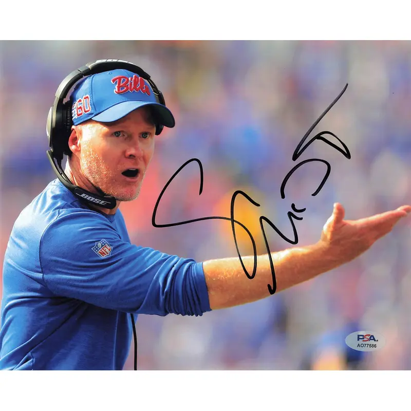 Sean McDermott signed 8x10 photo PSA/DNA Buffalo Bills Coach Autographed