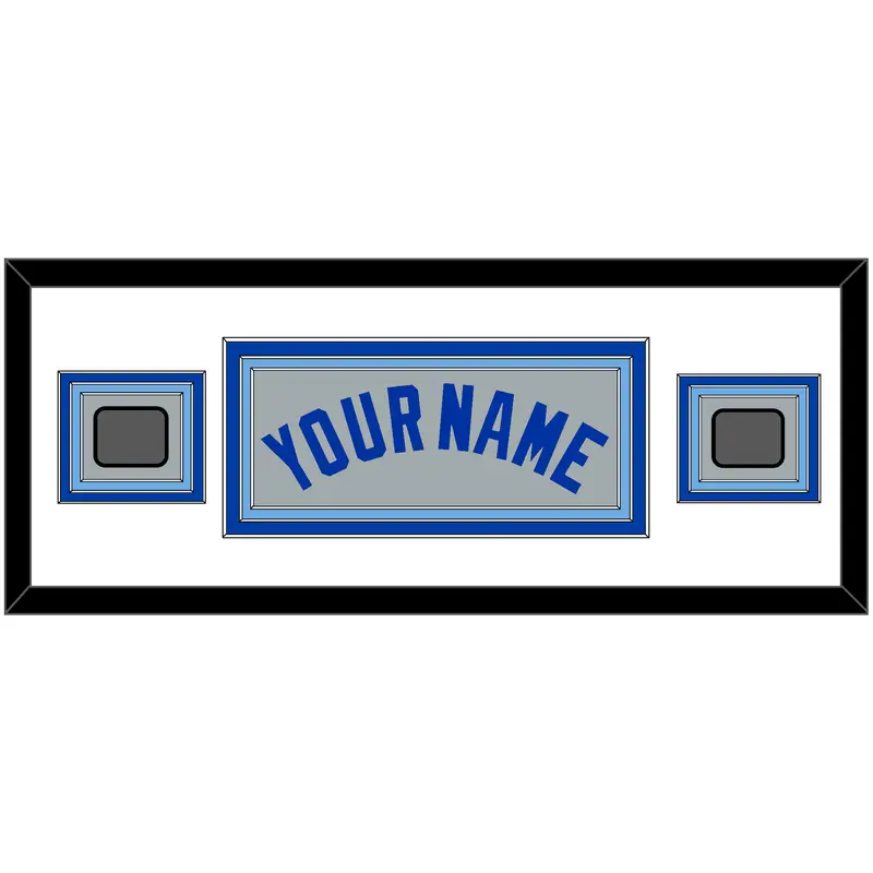 Toronto Name & 2 World Series Patches - Road Gray (1989-1996) - Triple Mat 4
