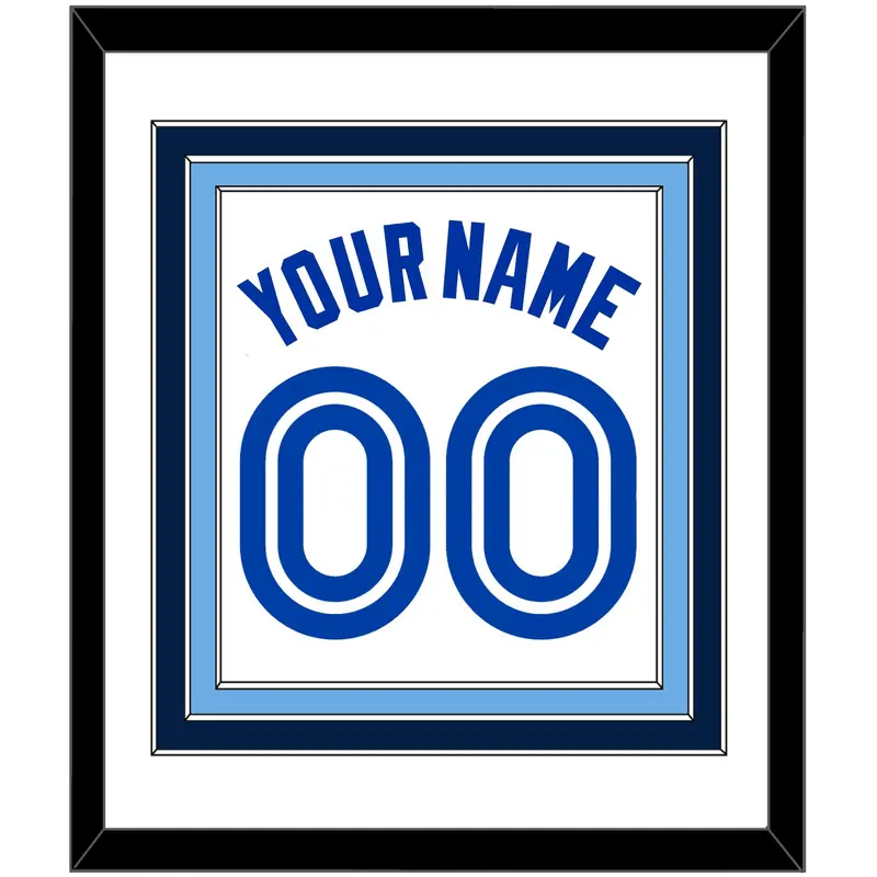 Toronto Name & Number - Home White (1981-1996) - Triple Mat 1