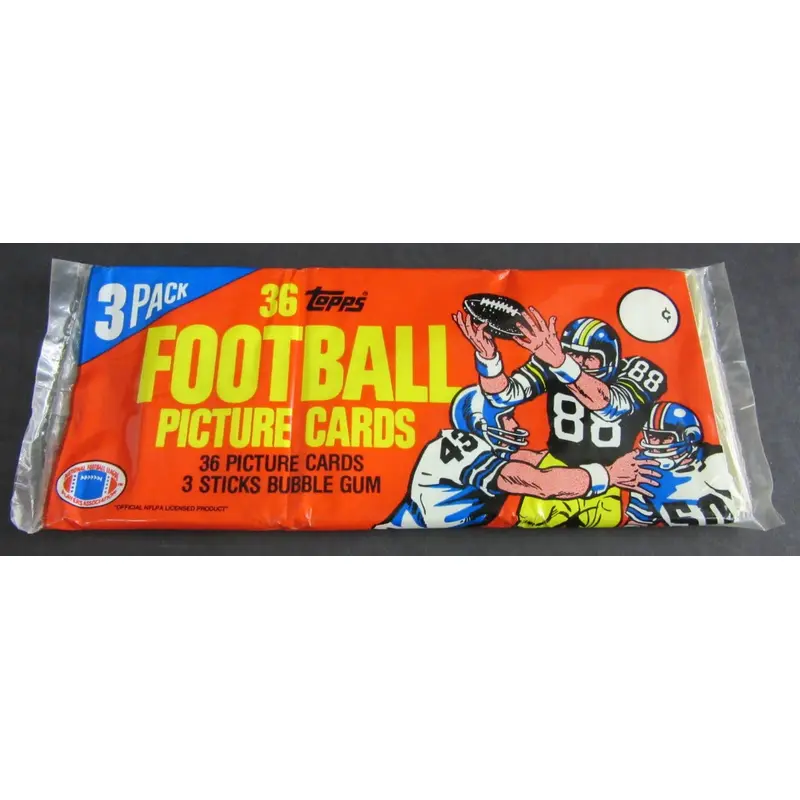 1982 Topps Football Unopened Grocery Rack Pack