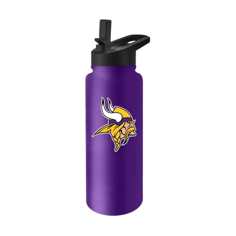 Minnesota Vikings Quencher Logo Flip Top Water Bottle